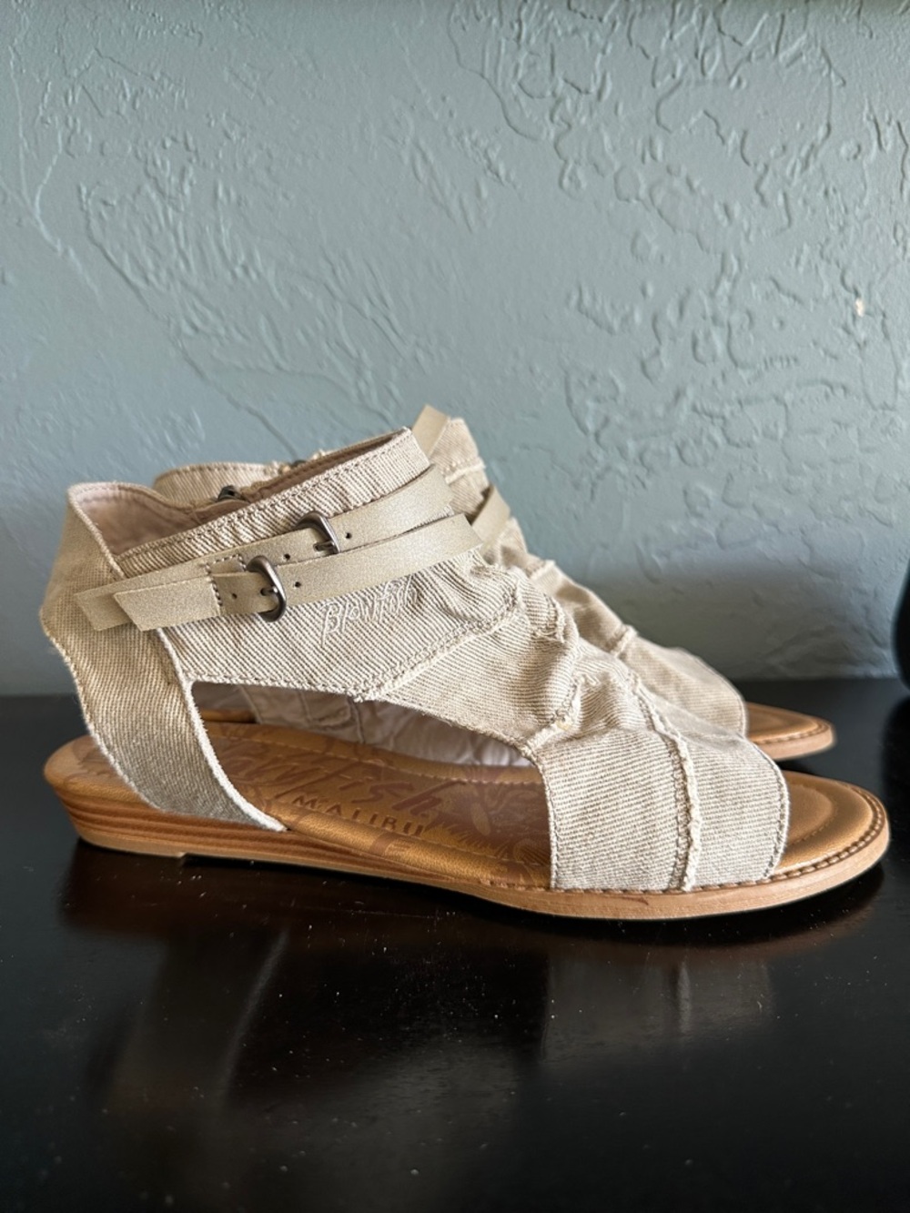 Blowfish Flat Sandals with Ankle Buckle